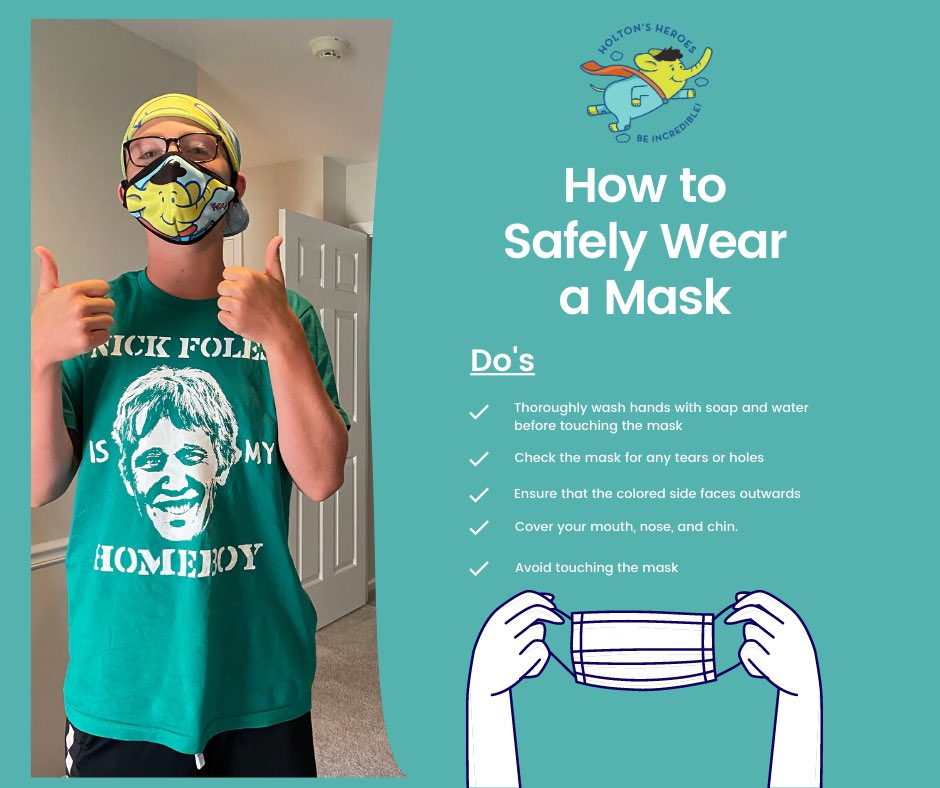 Now you have no excuse to not wear a mask like a pro! #beincredible #wearamask #StopTheSpread