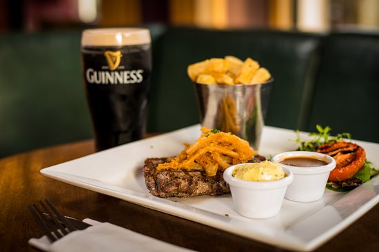 To all who missed cold pints🍻 &amp; juicy steaks 🥩 Our new steakhouse menu avaialble daily from 4pm.
Book your table @ T:01 464 1956