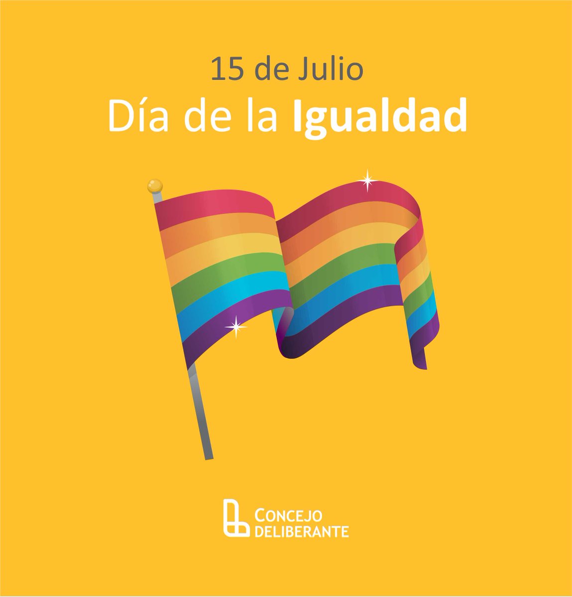 hcdlanus's tweet photo. 🏳️‍🌈 ¡FELIZ DÍA DE LA IGUALDAD! 

Hoy se celebra el Día de la Igualdad con el fin de recordar el 15 de Julio de 2010 en el cual se votó a favor de la Ley de Matrimonio Igualitario.

#MatrimonioIgualitario https://t.co/v0klfeOOKY