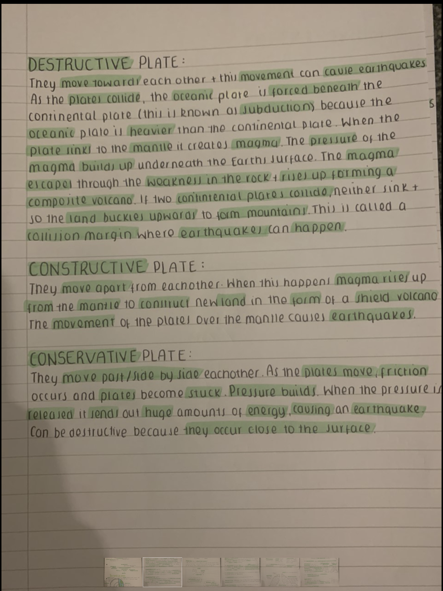 GeogHarper's tweet photo. Us geographers love a good diagram! How great are these diagrams and revision notes on plate tectonics and volcano structure from Hala Al-Omari in year 10? Impressive work. @HarperGreen https://t.co/2nW1fYNx7Z