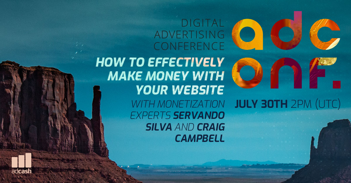 Adcash's tweet photo. Hey-hey all website owners, bloggers and publishers! Coming soon - Adconf: How to Effectively Make Money with Your Website. 💰 ⚡
3 absolute aces in the monetization field will share vital insights and actionable tips, catch it all here👉: https://t.co/GLoBCDT3BY 
#adconf #adcash https://t.co/chEtguHwLG