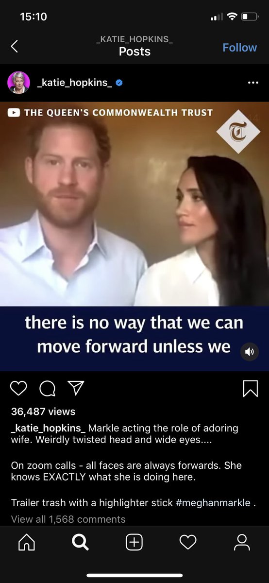 And honestly I can’t imagine being THAT sad. The fact that she calls Meghan Markle “trailer trash with a highlighter stick” is fucking disgusting. Meghan Markle is double, TRIPLE the woman she will EVER be and all of her hatred boils down to jealousy.