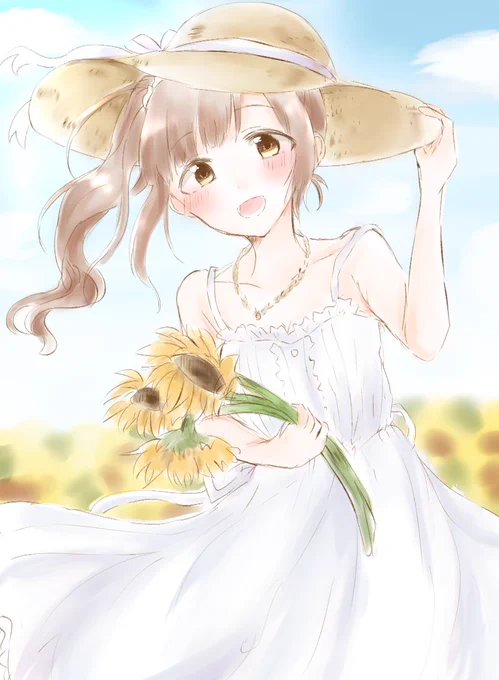 フォロワーさんからリクエスト頂いた、白ワンピース響子ちゃん 
