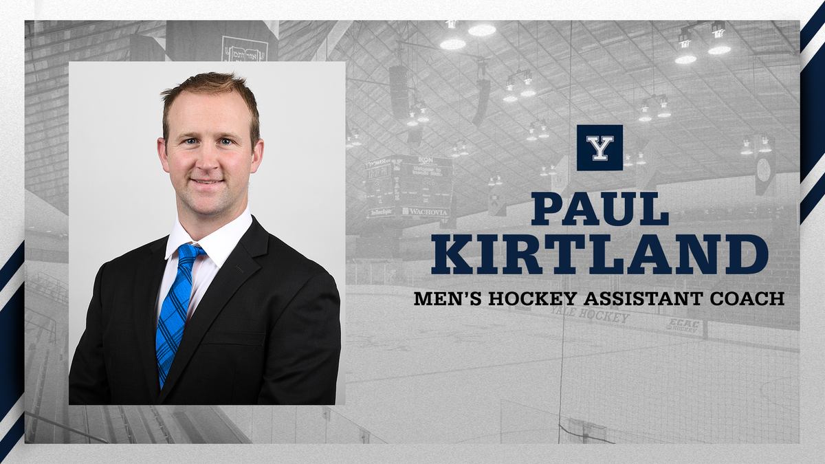 YaleMHockey's tweet photo. Kirtland Named Assistant Coach

Former Ohio State player Paul Kirtland has joined the Yale Staff. Welcome Paul!!

READ ➡️ https://t.co/d1XluiTJYT

#ThisIsYale https://t.co/e0341RP7ro