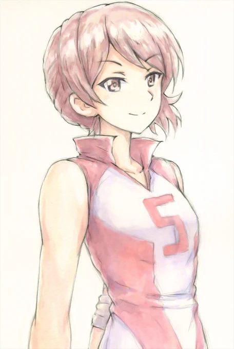 水彩河西さんです。 
