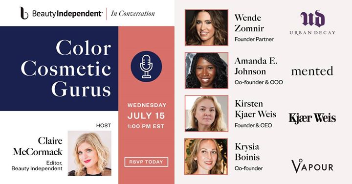 beautyindie_'s tweet photo. TODAY at 1PM ET: Beauty Independent in conversation with four #colorcosmetic gurus- founders of
@UrbanDecay, @MentedCosmetics, @KjaerWeis and @vapourbeauty!
RSVP: https://t.co/zapZaQsKz3
#indiebeauty #beautyindustry #brandfounder #beautycommunity #beautybiz #webinar #makeup https://t.co/NziP8SAWPv