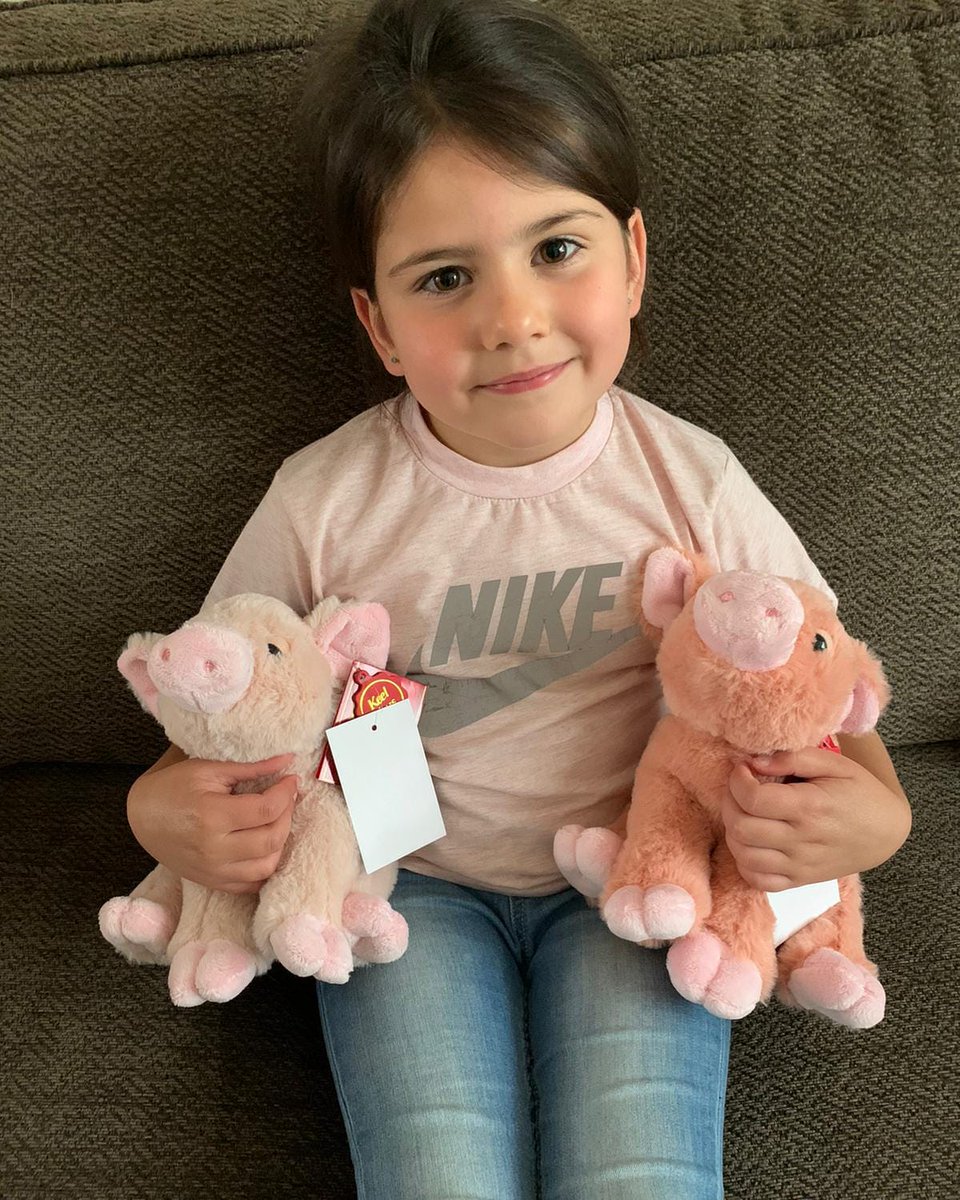 Amazing Amelie in this lovely supporters photo. Our Lily & Nancy piglets are a real hit and we have plenty in stock. If you can’t think of a gift for a special occasion then think of us for the gifts that keep on giving! All our products on our site!