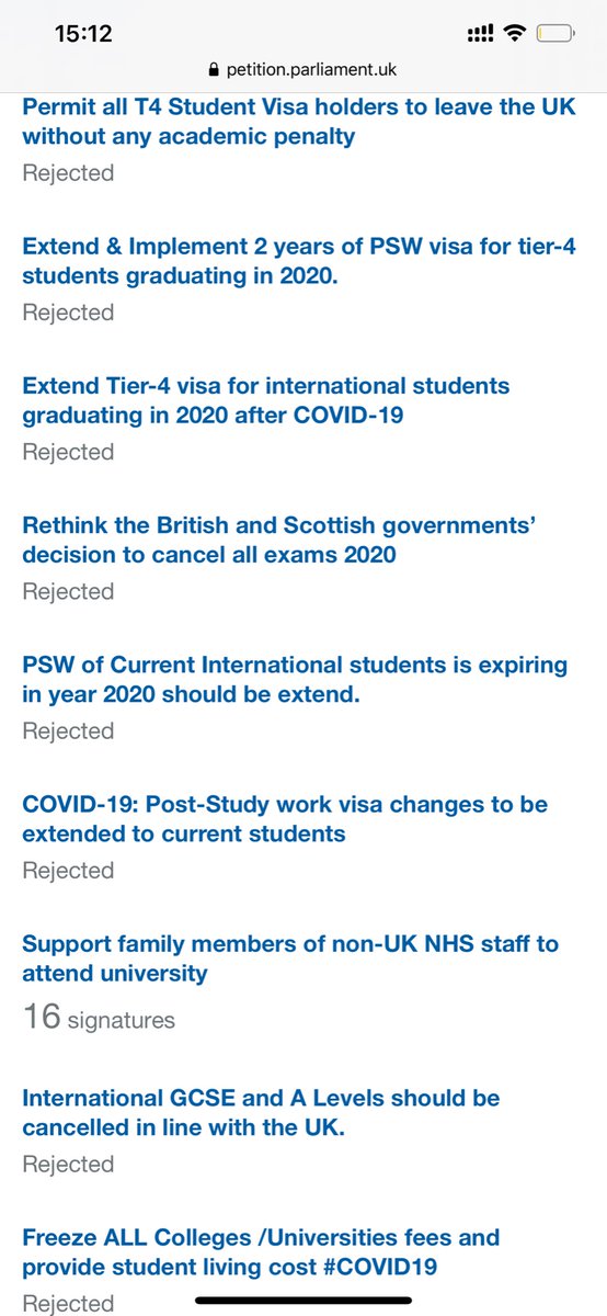 #Tier4visa#
The19-20 student Not only suffer The most from Covid but also lose the chance to social network ( of course like most of others but we put all our saving for this chance) and to proper use of the school facilities. see the petitions we have? All rejected #PSWvisa#