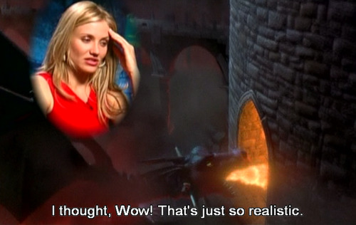 RT @gabebergado: cameron diaz reacting to the special effects on shrek (2001) https://t.co/q2GmTmN48u