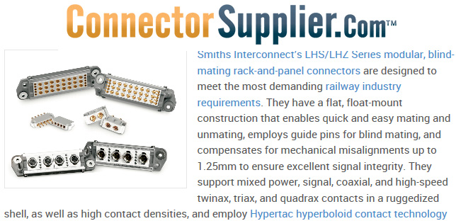 smithsinterconn's tweet photo. Our LHS modular series has a flat, float-mount construction that enables quick and easy mating and unmating read more @ConnSupplier rail connectors product roundup https://t.co/6AhmHwKo43 #modularconnectors #hyperboloidcontact #blindmating https://t.co/N8w57wAYb9