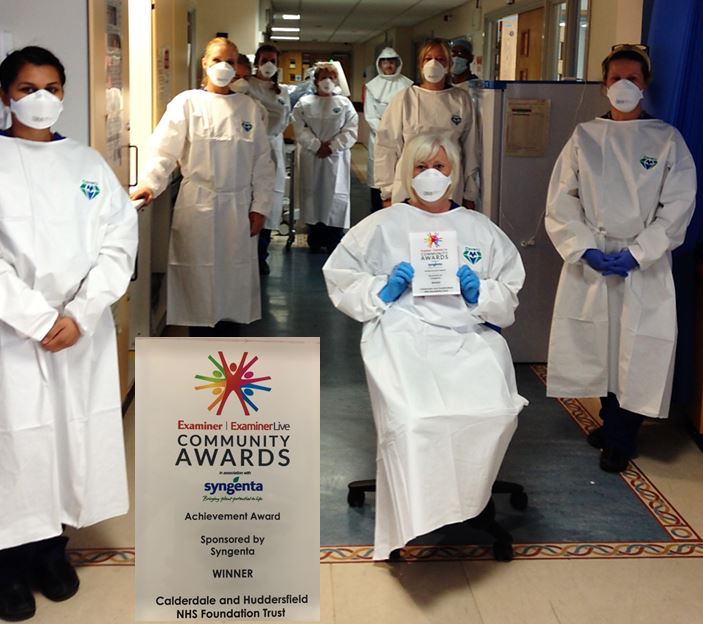 Here are the ICU team with our trophy! #HRITrophyTour 👏 <a href="/CommunityAwards/">#ECA2020</a>