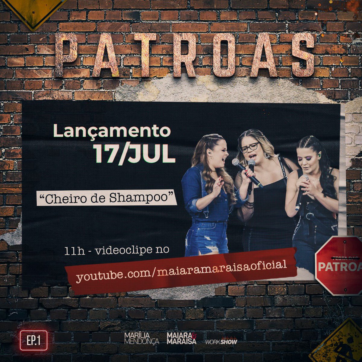 MaiaraeMaraisa's tweet photo. Essa vocês já conhecem, mas agora ela está ainda mais especial nesse videoclipe lindooo...😍 Dia 17/07, às 11h, no nosso canal do YouTube, tem lançamento de #CheiroDeShampoo ...😌Mais um sucesso do EP1 das @patroas ...💥Vem se apaixonar com a gente!!!🥰😉❤️#maiaraemaraisa https://t.co/yDubgq8N8B