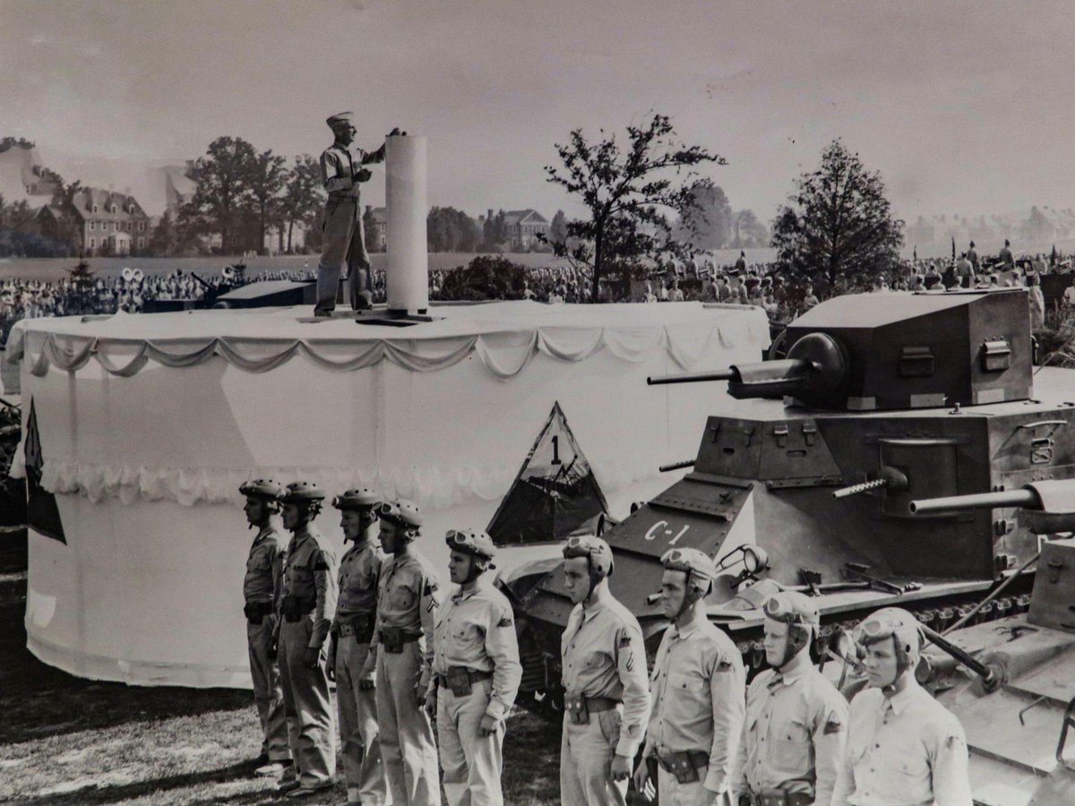 1stArmoredDiv's tweet photo. On this day in 1940, the @usarmy activated the 1st Armored Division at Fort Knox, Kentucky, making #OldIronsides the oldest and most recognizable armor division in the U.S. Army. #1AD80 #ironsoldiers #happybirthday https://t.co/dMaIoIpz2S