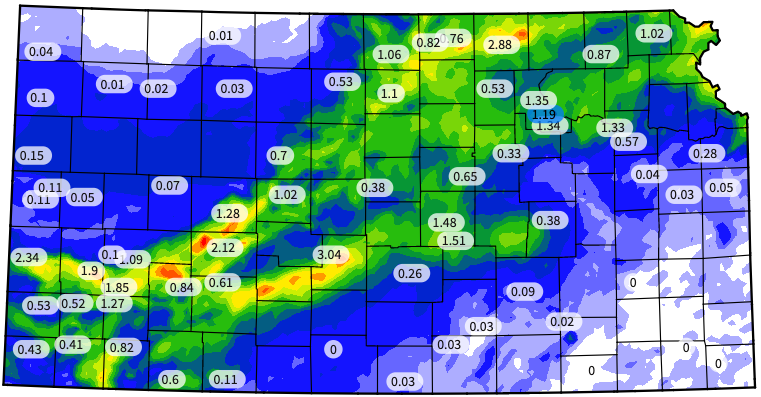 KSForestService's tweet photo. We are seeing some much-needed rainfall across much of the state over the last 24 hours. Even with the rain, continue to check on your conservation seedlings later this week to see if they need additional irrigation. #KSwx #KSForestService #conservation https://t.co/UyGJGxGmBS