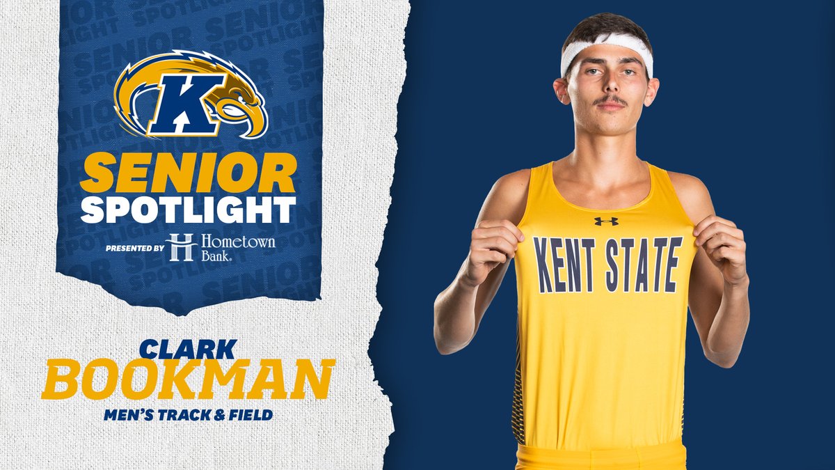 KentStAthletics's tweet photo. Today's Hometown Bank Senior Spotlight focuses on @KentStTrackXC's Clark Bookman! Clark's favorite KSU memory is wining 🥈 in steeplechase at the 2019 MAC Outdoor Championships. ⚡️

📰 https://t.co/X5sxCh79pm https://t.co/I5Etf3PUKY