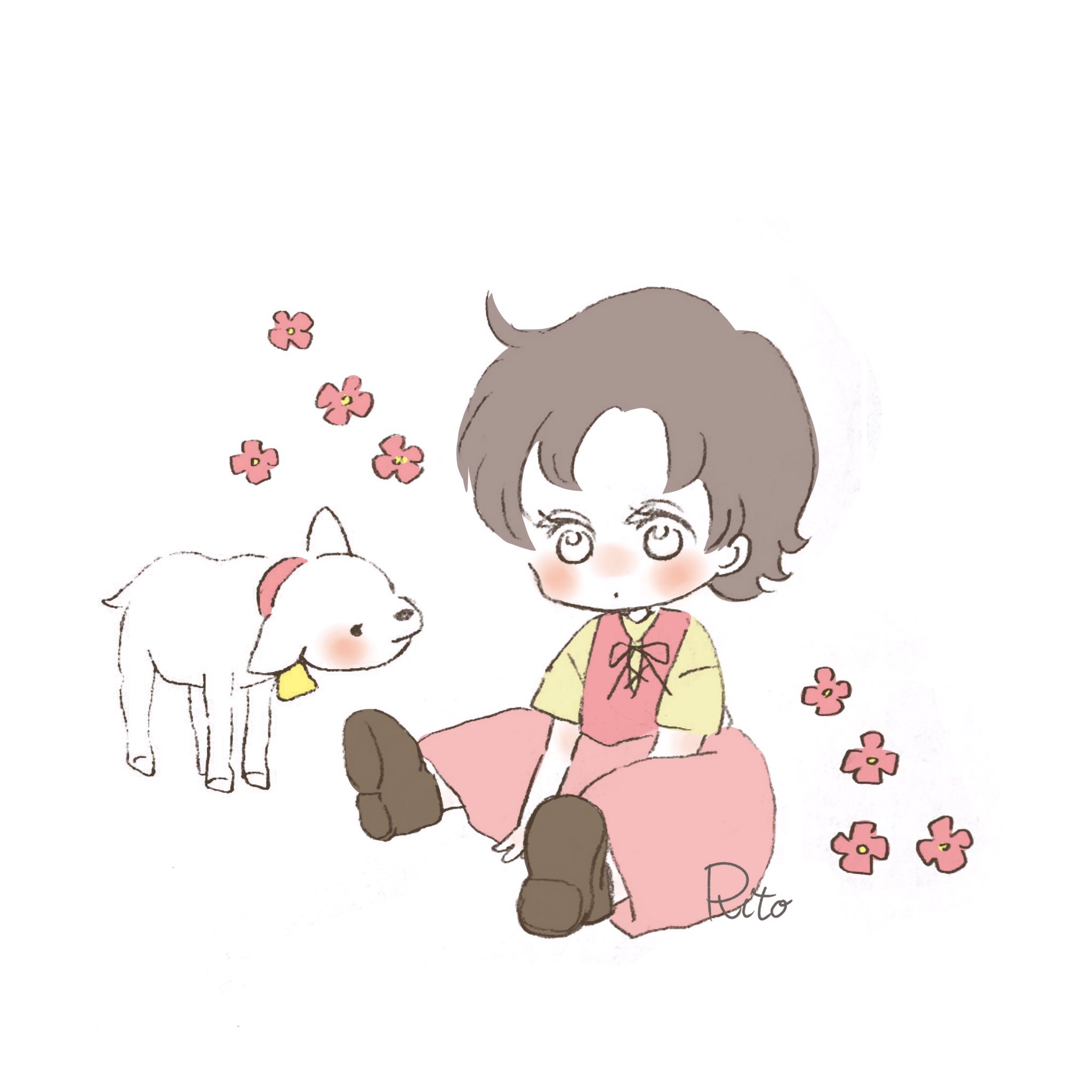 Twitter 上的 りと Literone2222 ハイジ ハイジ アルプスの少女ハイジ ヤギ コーデ コーデ イラスト 女の子イラスト ゆるいイラスト いらすと いらすとぐらむ ユキちゃん T Co Nhnju2aphm Twitter