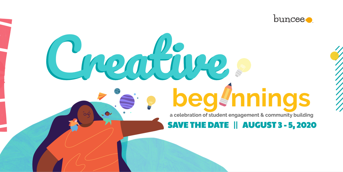 The #BunceeCreativeBeginnings Event is LIVE!

3 DAYS of community stories &amp; innovative back to school inspiration. Join us &amp; learn about the power of community &amp; student engagement

✨ 30+ Speakers
🎁 Daily Giveaways
💡 Endless ideas to inspire

Register👉bit.ly/bunceeCB
