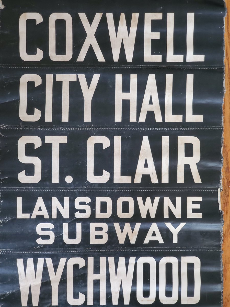itsreinerseth's tweet photo. More artifacts came in the mail today! Rollsign from A6 Class PCC 4375. #rollsign #destinationsign #torontotransitcommission https://t.co/eyawrmQ11q https://t.co/OWLb5ye0ji