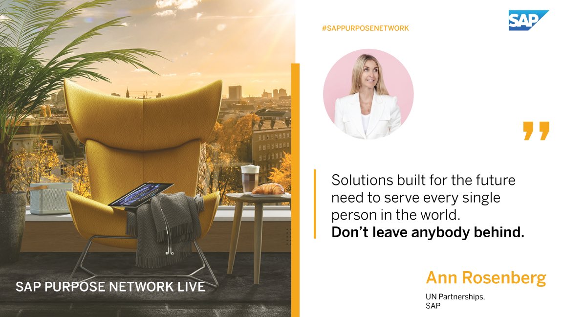 rosenbergann's tweet image. Launching a new sub series on #SAPPurposeNetwork Live focusing on the newly launched SDG Ambition in collaboration with the United Nations Global Compact as part of “The Future of Responsible Businesses” series.