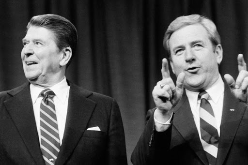 Falwell, gaining power because of his white supremacist beliefs and glorification of wealth and power, was an ally of Ronald Reagan as Reagan and his cronies pushed a hypercapitalistic society.They were natural partners and the private school innovation fell right in line.21/