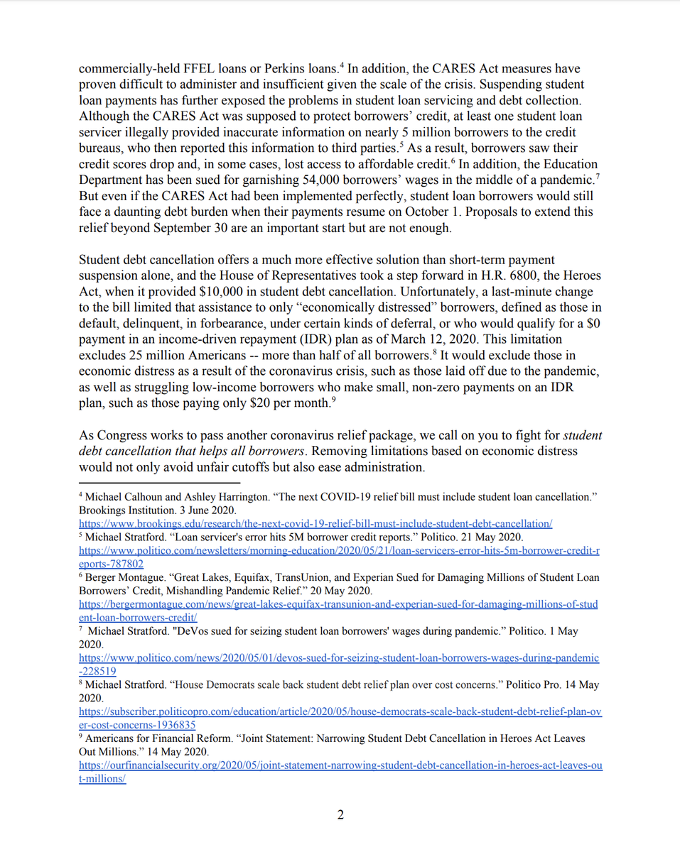 Screenshot of page 2 of the letter. The full text is available at the link in the original tweet.