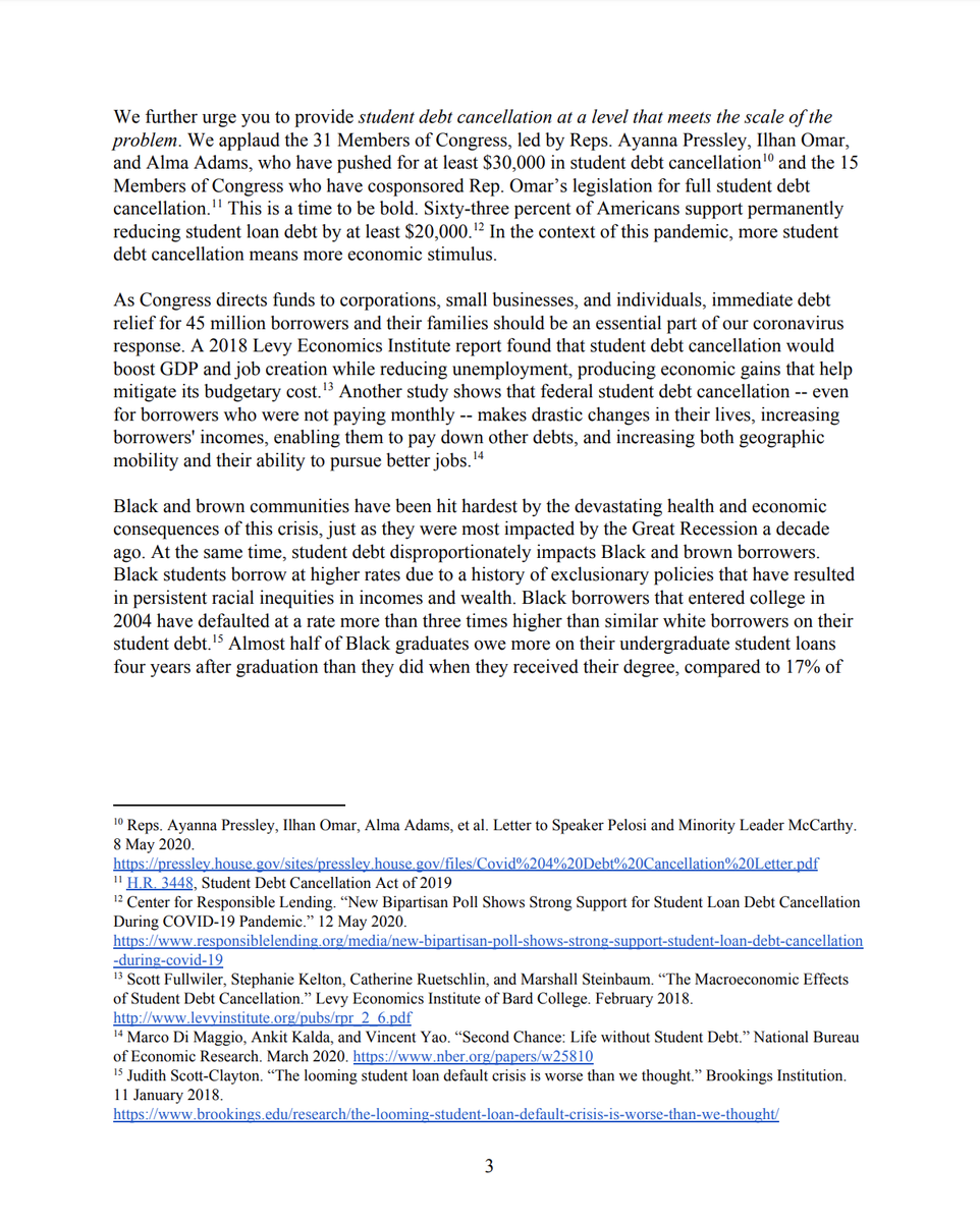 Screenshot of page 3 of the letter. The full text is available at the link in the original tweet.