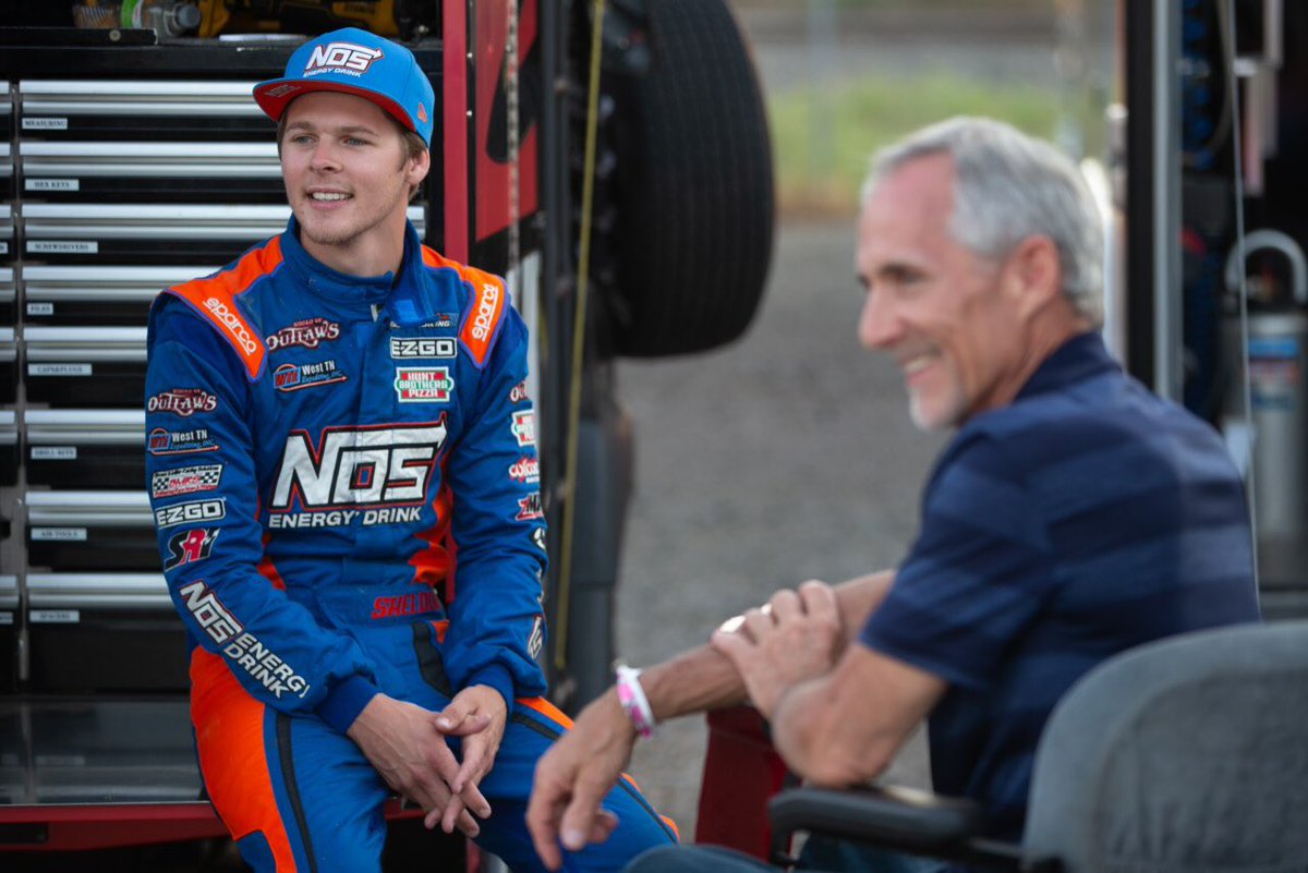 SheldonHaud's tweet photo. Finished 3rd at the Brad Doty Classic! Had so much fun racing with dad for 40 laps!! He finished 5th 👊🏼 was awesome having a bunch of family and fans there. https://t.co/QJic8ZMH3N