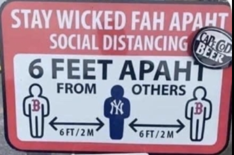 rwang0's tweet photo. MyPOV: @sherriecr @capecodbeer #socialdistancing Boston Style #BOSLIfe https://t.co/cF1X0V2MxB