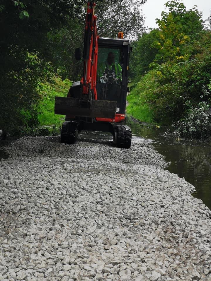 LplLoopLine's tweet image. Some pictures from one of the #LiverpoolLoopline volunteers of work going on at Bull Lane flood by @TPT_National @SustransNorth