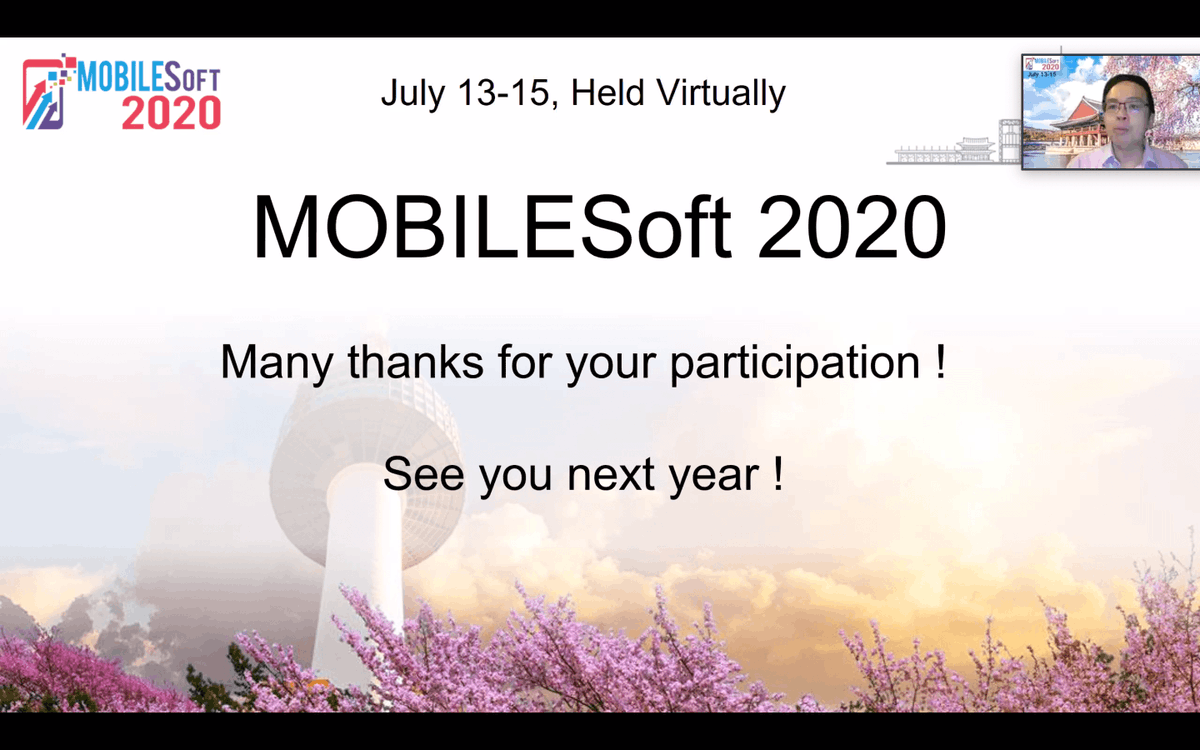 mobilesoftconf's tweet photo. We would like to thank all the participants who made the last 3 days a wonderful experience with your insightful thoughts on Mobile Software Engineering! 👍 Kudos to our general chair David Lo and organizing team's hard work that put together a successful virtual conference! 👏 https://t.co/THsLszoEej