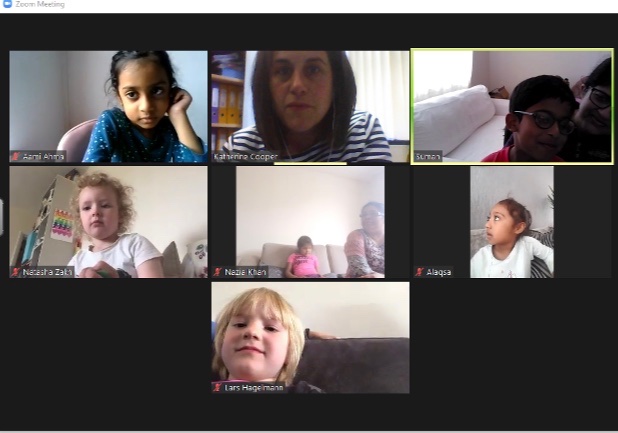 cunninghaminfan's tweet photo. Final virtual catch up with the children learning from home ❤️💙💜💚💛🤍 https://t.co/UUZe5rWb7u