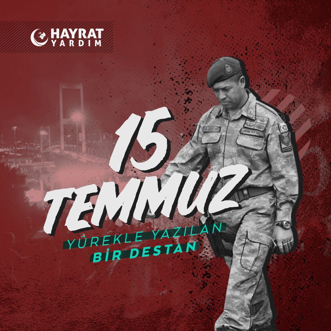 hayratyardim's tweet photo. Canı pahasına, ülkesi için can veren kahramanları unutmadık, unutmayacağız. Tüm 15 temmuz şehitlerimizi saygıyla, rahmetle anıyoruz. 

#15Temmuz https://t.co/aNJc6ZGLen
