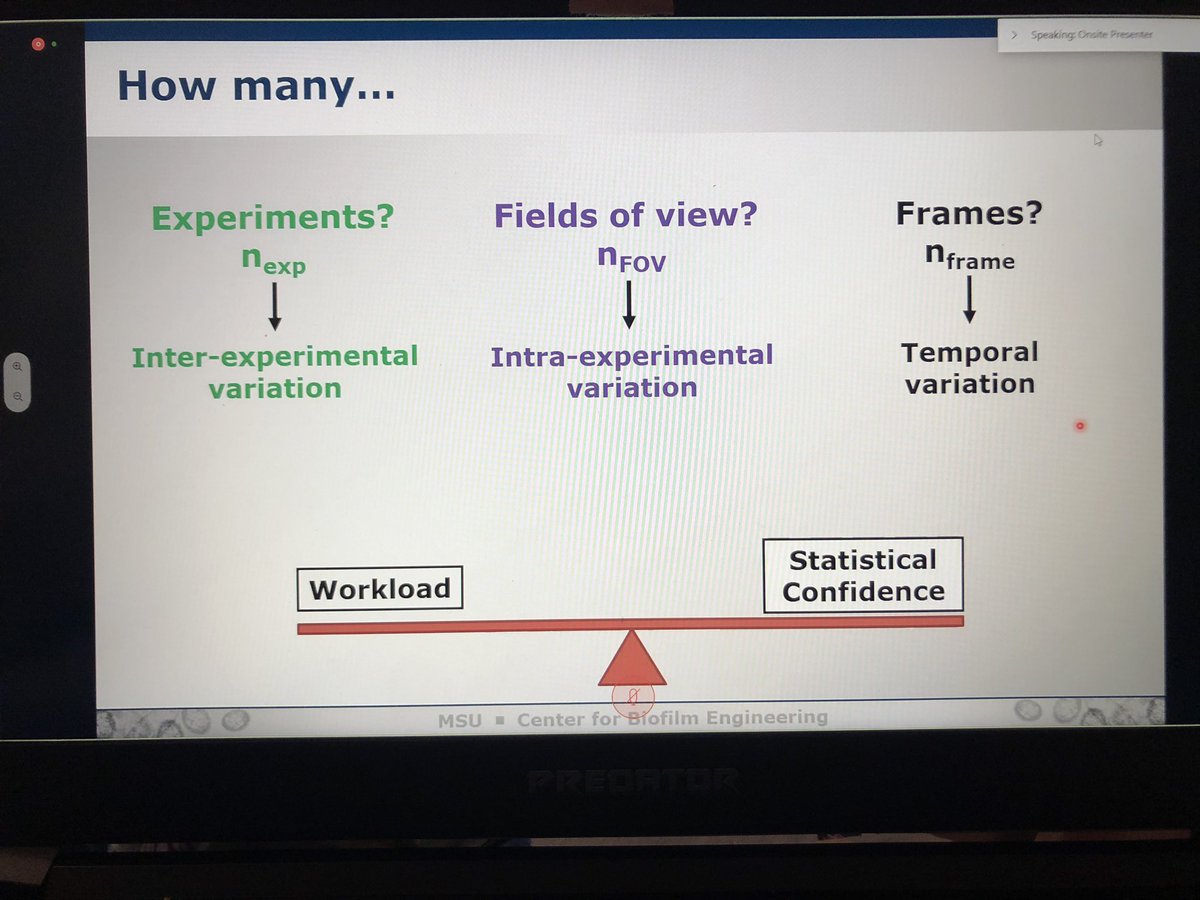 HKNVee's tweet photo. Brian Pettygrove and AI Parker:
Assessing experimental parameters and design for the quantification of biofilms captured via imaging techniques (Eg confocal), such that the data is statistically robust.
#MBM2020 #MBVM2020 #Biofilm https://t.co/3EAQQXInPZ