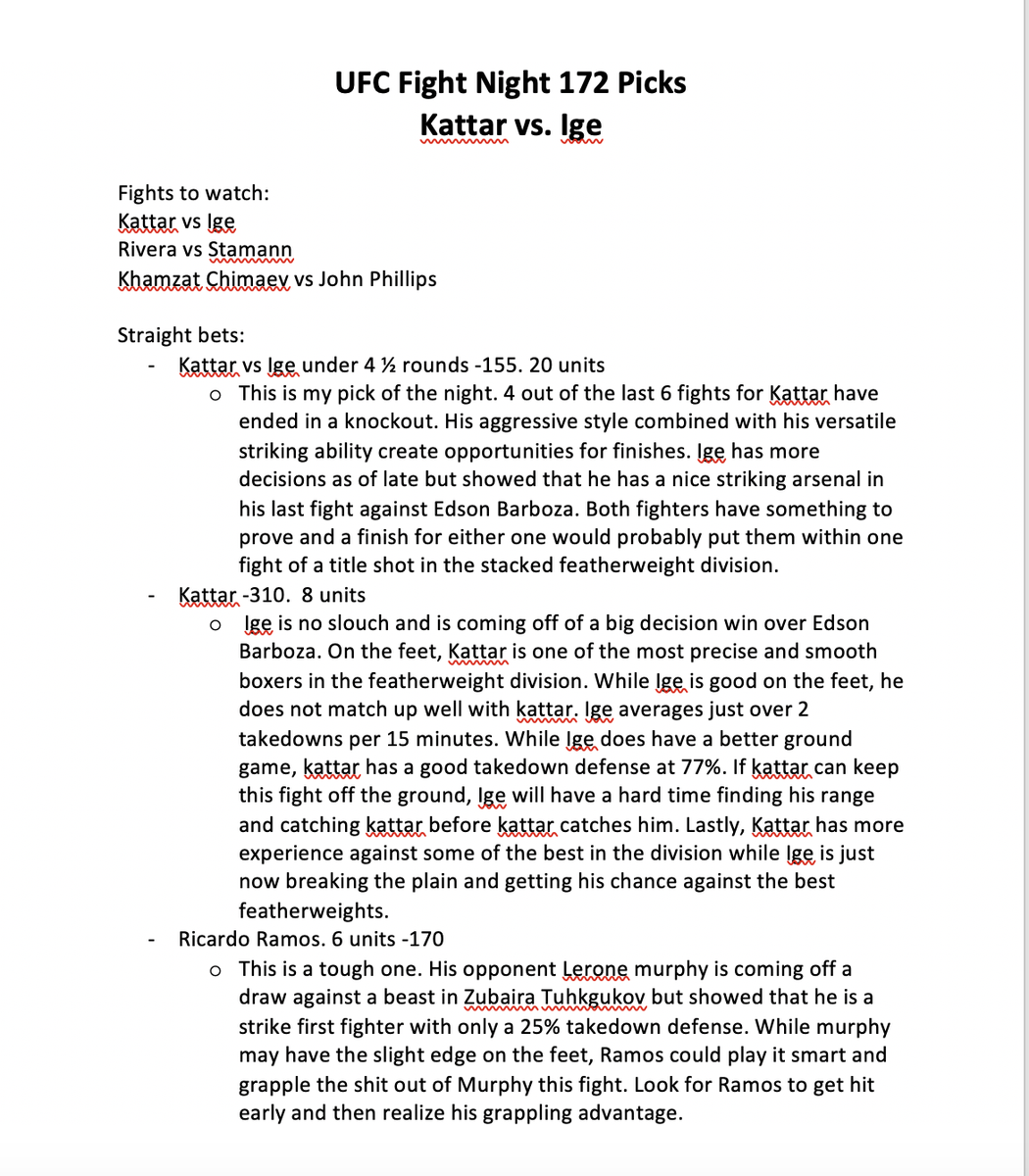 LORD_BETTOR's tweet photo. UFC Fight Night Picks: Kattar vs Ige https://t.co/eCc9br6f7o