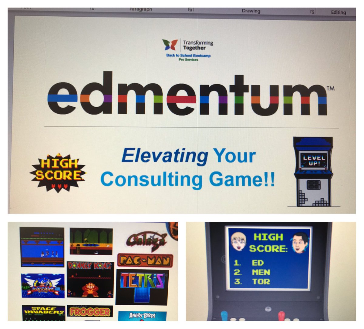 ryanwyoung78's tweet photo. @edmentum @AnneSHoward Getting our GAME faces on!! #TTBC2020 https://t.co/9ePF5N6trI