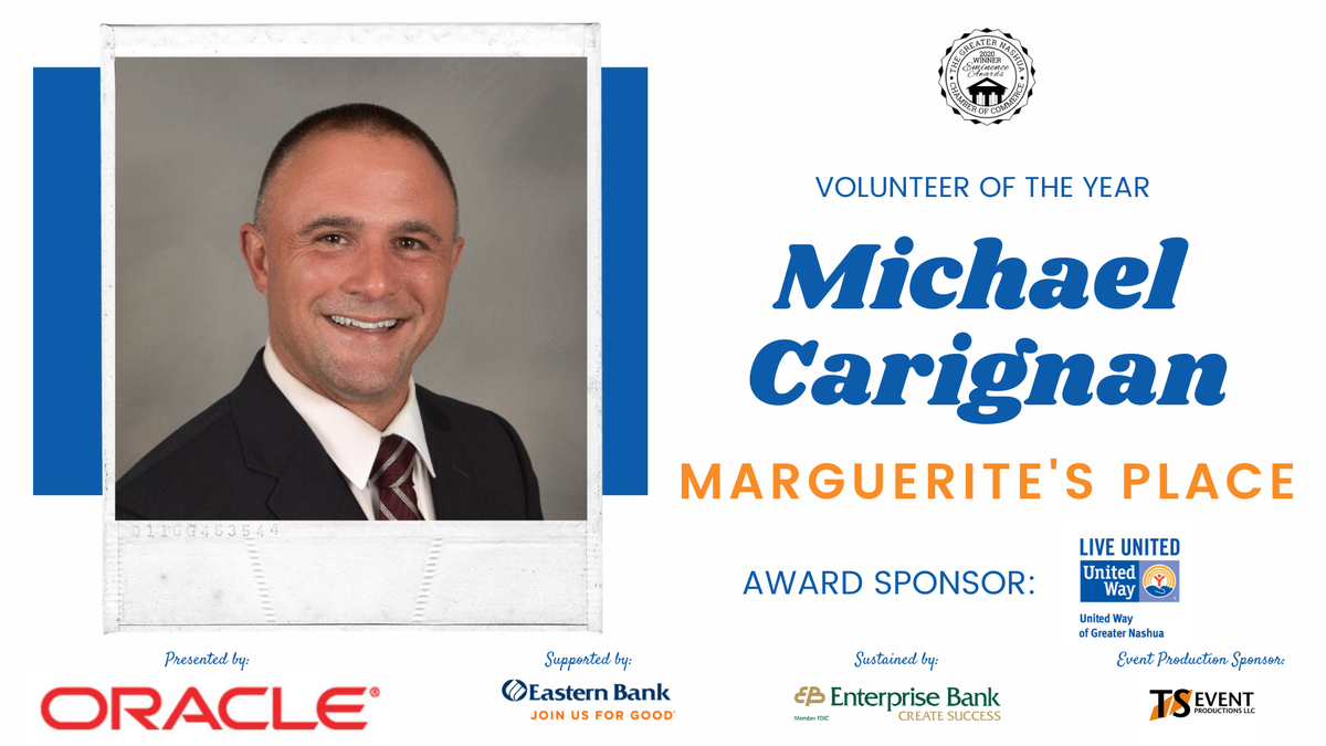 rivieralumni's tweet photo. Congratulations to alumnus and @Nashuaia_Police Chief Michael Carignan '13G for receiving the Volunteer of the Year Award from the Greater Nashua Chamber of Commerce.  #RivServes #HigherandBetter #RivierAlumni #RivierUniversity https://t.co/sXlch1XLzV