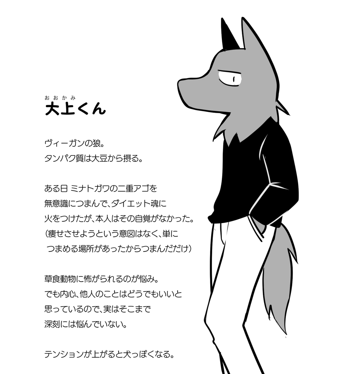 #描くトレ のキャラクターは #マンガでわかる痩せる技術 https://t.co/hV9JuWQ0eZ にも登場したミナトガワと大上くんにしようかと。表情がつけやすいし10秒ぐらいで描けるので結構気に入ってます

↓『マンガでわかる痩せる技術』キャラクター紹介ページより抜粋 