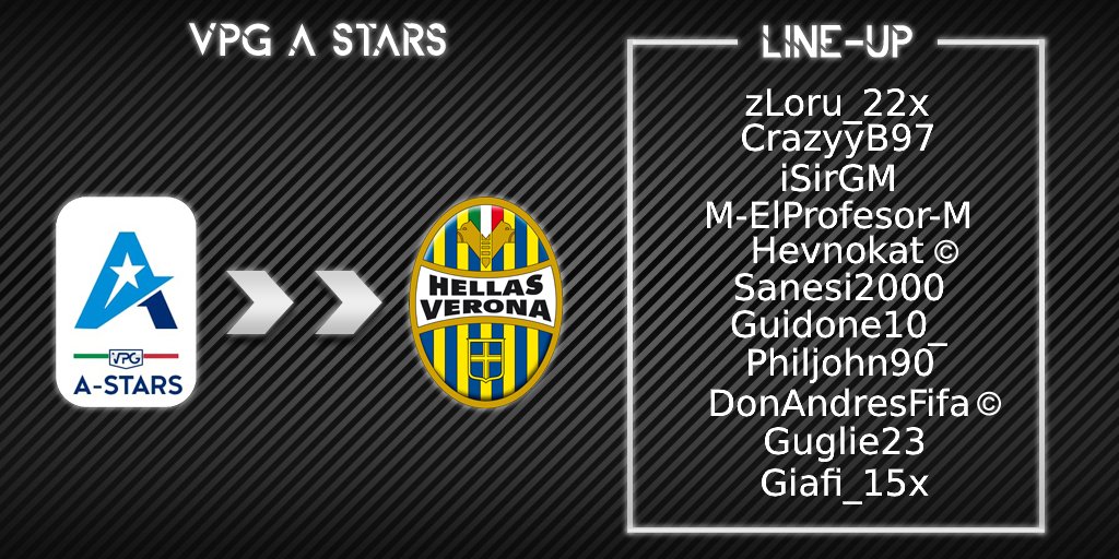 ⚽ MATCH DAY ⚽️
🏆 | @VPG_A_Stars
🆚 | @juventus_vpg
⏰ | 22.00