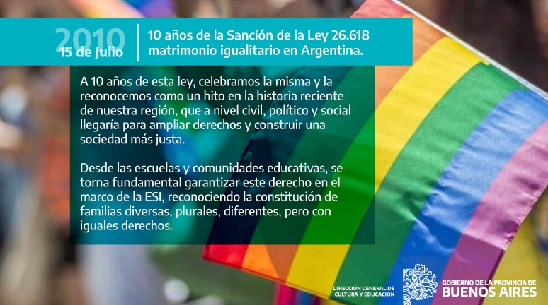 SecundariaDGCYE's tweet image. #10AñosDeLaLey 
#MatrimonioIgualitario 
#ESI 
@myriamsouth @FabianDelCore @DYacuzzi
