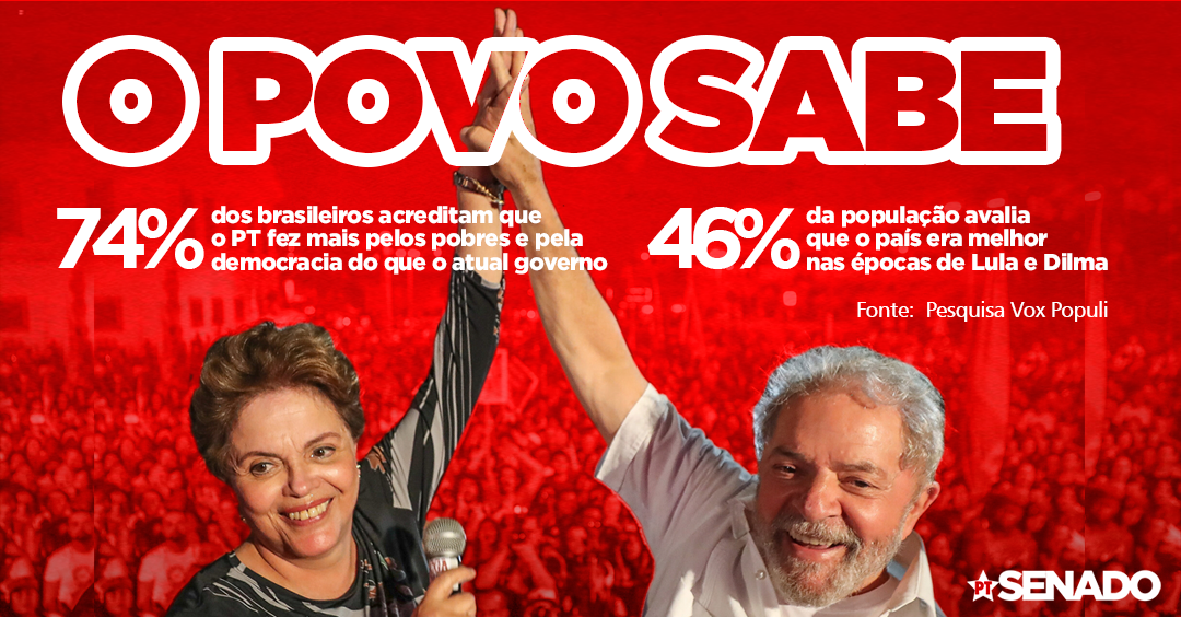 Os nossos opositores têm o péssimo hábito de subestimar a sabedoria popular. Não se enganem: o povo é sábio! E, por mais que tentem apagar os nossos feitos, está marcado na memória e na vida cotidiana das pessoas tudo que fizemos pela população.