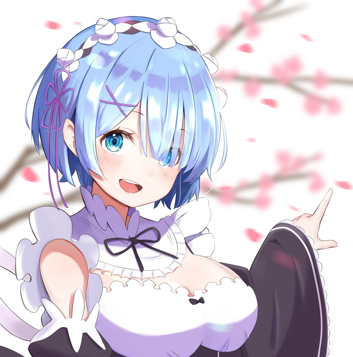 リゼロ 背景桜ver リゼロ りんごぱんのイラスト リゼロ 背景桜ver リゼロ りんごぱんのイラスト