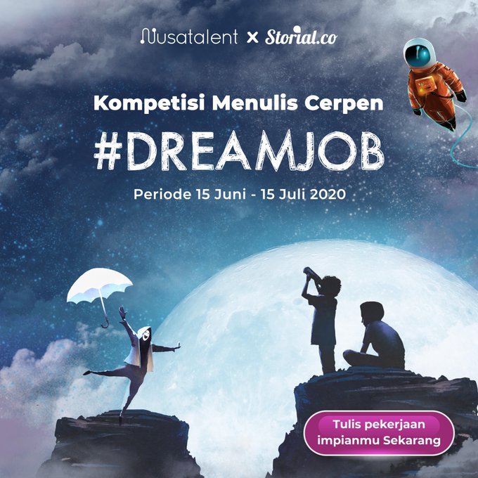 MDwipatra_'s tweet photo. Gagal eksekusi ide awal, akhirnya submit cerpen daur ulang berjudul "Kembang Gula" untuk kompetisi cerpen #DreamJob yangg diadain @StorialCo x @nusatalent.

Username: MDwipatra

#WritingFromHome #CeritainAja #KompetisiStorial #DreamJob2020

(tautan cerita di twit berikutnya) https://t.co/LtWqaBLxkf