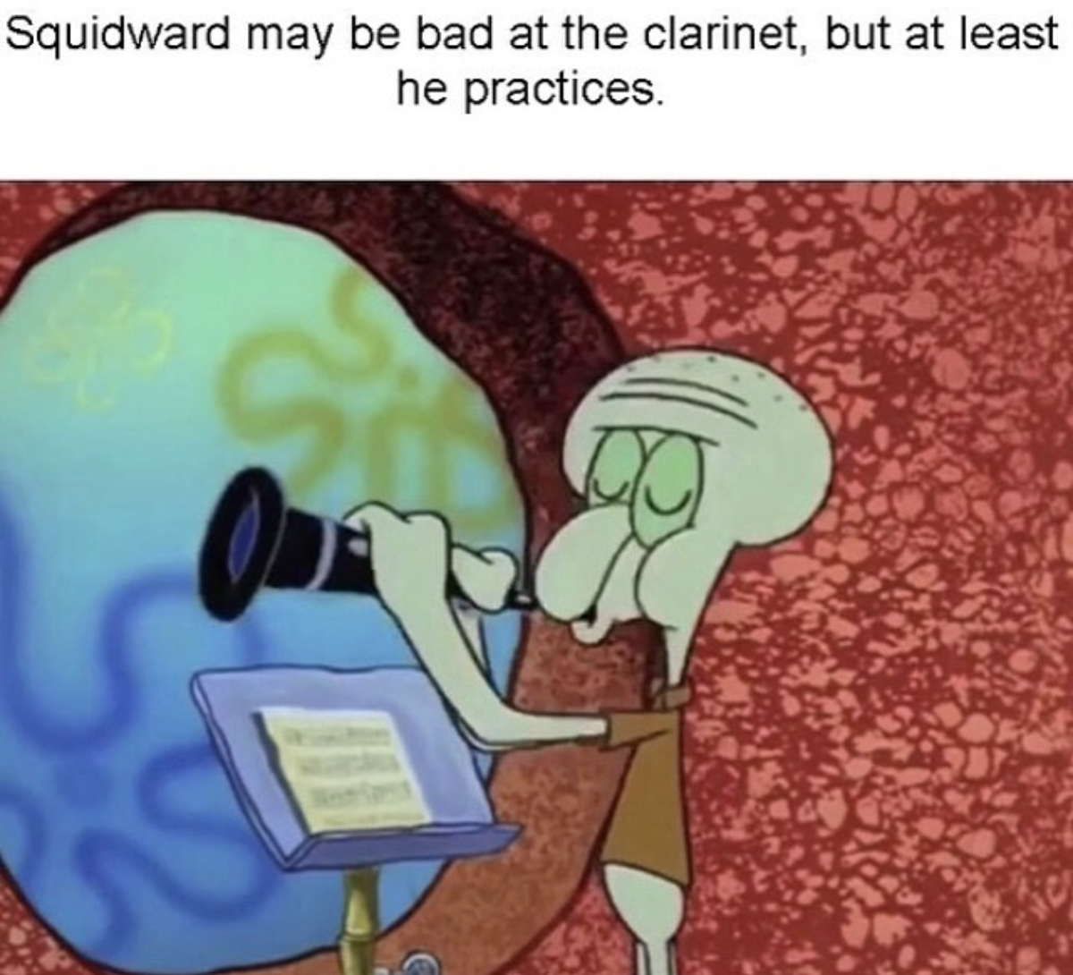 practicebird's tweet photo. So, which pieces did you practise today? And did you use Practice Bird? 😄

#PracticeBird #PractiseNow #Music #Instrument #Clarinet #Squidward #Memes https://t.co/v3MKL6RnqF