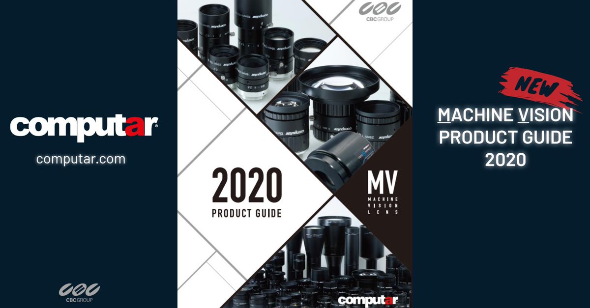 ComputarUSA's tweet photo. Yes, it's here! The Computar Machine Vision Lens Product Guide is now available! New lens highlights including the MPZ and MPW3 series. Also included are our #telecentric lens series #megapixel #lens #machinevision #robotics https://t.co/PJ36JG9AY6 https://t.co/Vxchg6h5dP