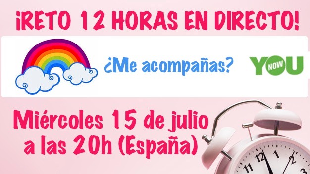 Esta tarde comienza el 12h de Elenadortega en <a href="/YouNowenEspanol/">YouNow en Español</a> a las 20:00 hora española. En el finalizara la serie de pecados capitales con la envidia y habrá sorpresas. Os esperamos <a href="/BahiaYounow/">BahiaYouNowOficial🔴</a>