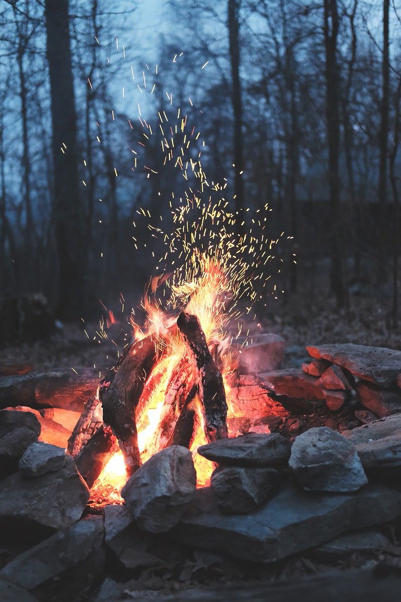 nature, fire, bonfire
