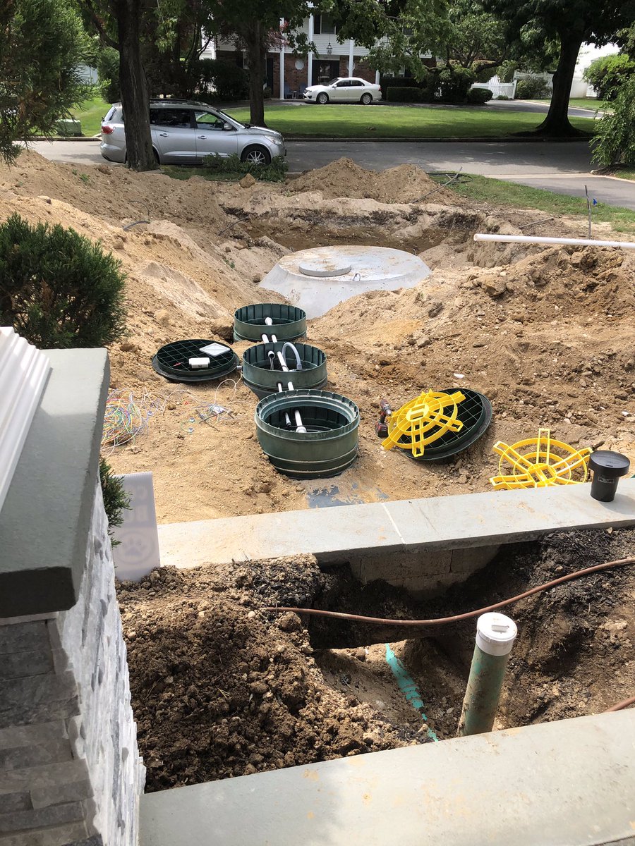 DirectDrainage's tweet photo. Install of a #HydroAction. Great time to research the new #nitrogenreducing septic systems. There are grants available to offset the cost of these systems and you can do your part to help #saveourgroundwater! Check out our website or call (631)472-0677. #directdrainage https://t.co/qylx0a84fP