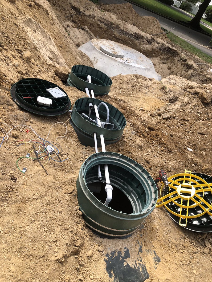 DirectDrainage's tweet photo. Install of a #HydroAction. Great time to research the new #nitrogenreducing septic systems. There are grants available to offset the cost of these systems and you can do your part to help #saveourgroundwater! Check out our website or call (631)472-0677. #directdrainage https://t.co/qylx0a84fP