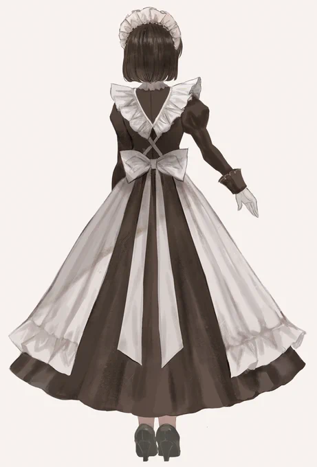 メイド服の後ろ姿が好き 