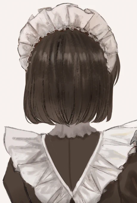 メイド服の後ろ姿が好き 